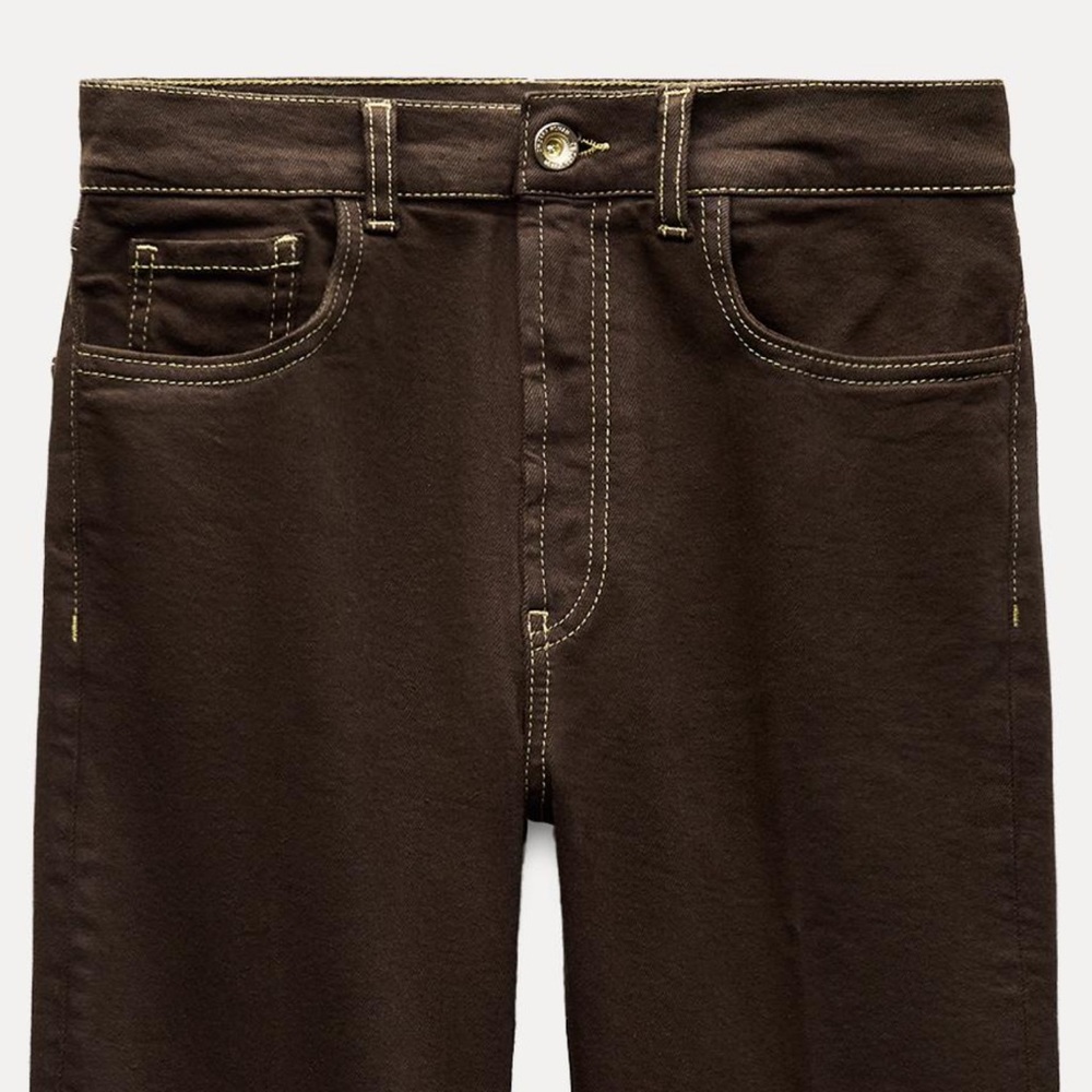 Zara women’s straight Brown Jeans